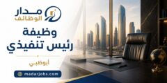 وظيفة رئيس تنفيذي لدى شركة خدمات مالية في أبوظبي