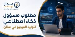 مطلوب مسؤول ذكاء اصطناعي لتوليد الفيديو لدى SmartBuy في عمّان